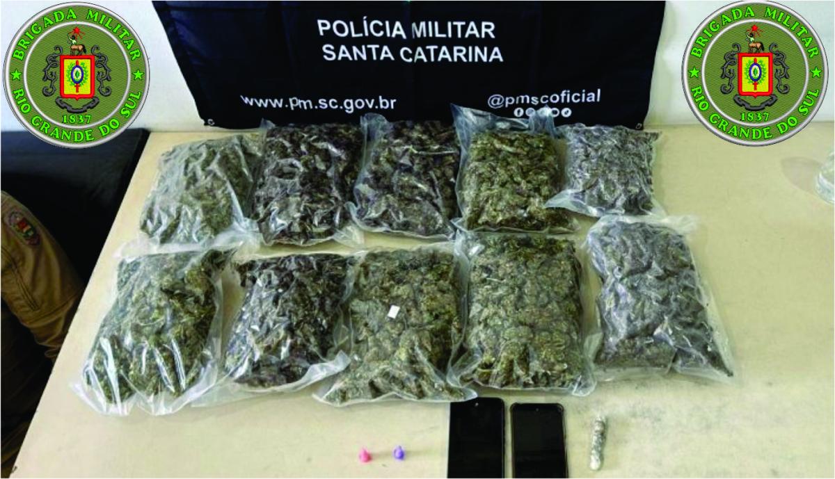 PMSC e Brigada Militar do RS combatem tráfico de drogas