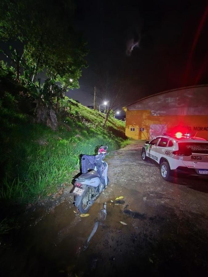 PM recupera motoneta furtada em Herval d’Oeste