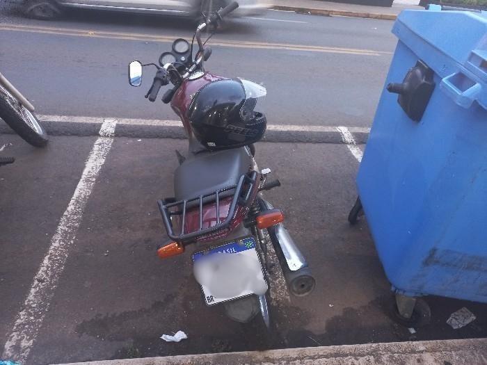 PM recupera motocicleta com registro de furto em Joaçaba