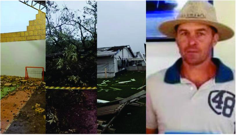 Tornado em Palmitos de SC