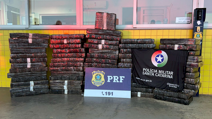 720 kg de maconha apreendidos em Joaçaba