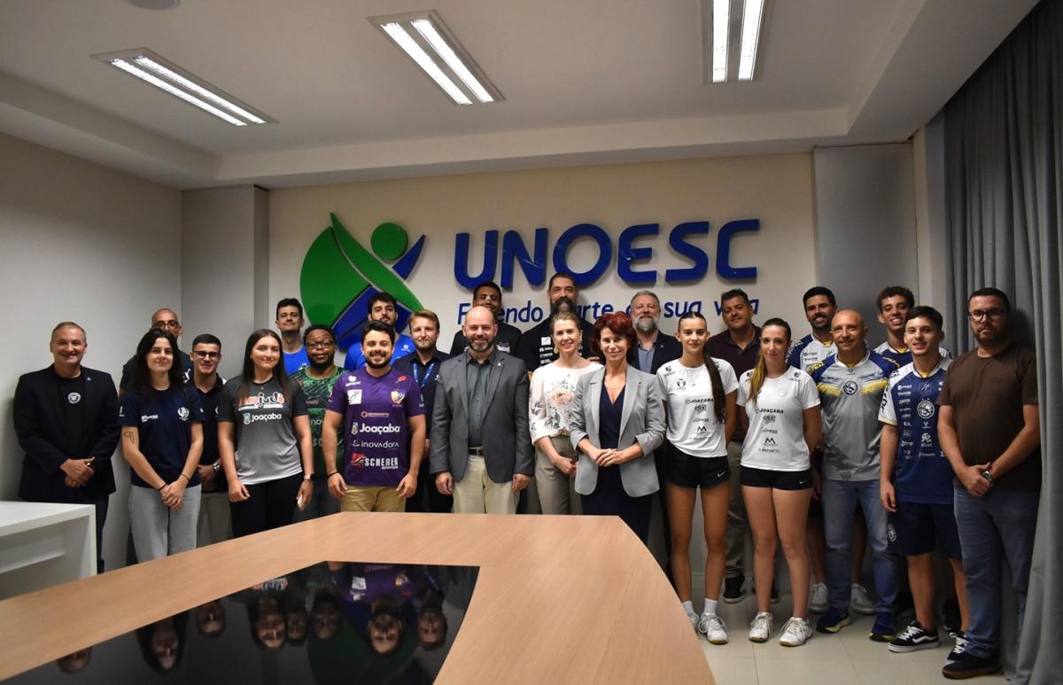 Unoesc formaliza parcerias com sete associações esportivas de Joaçaba