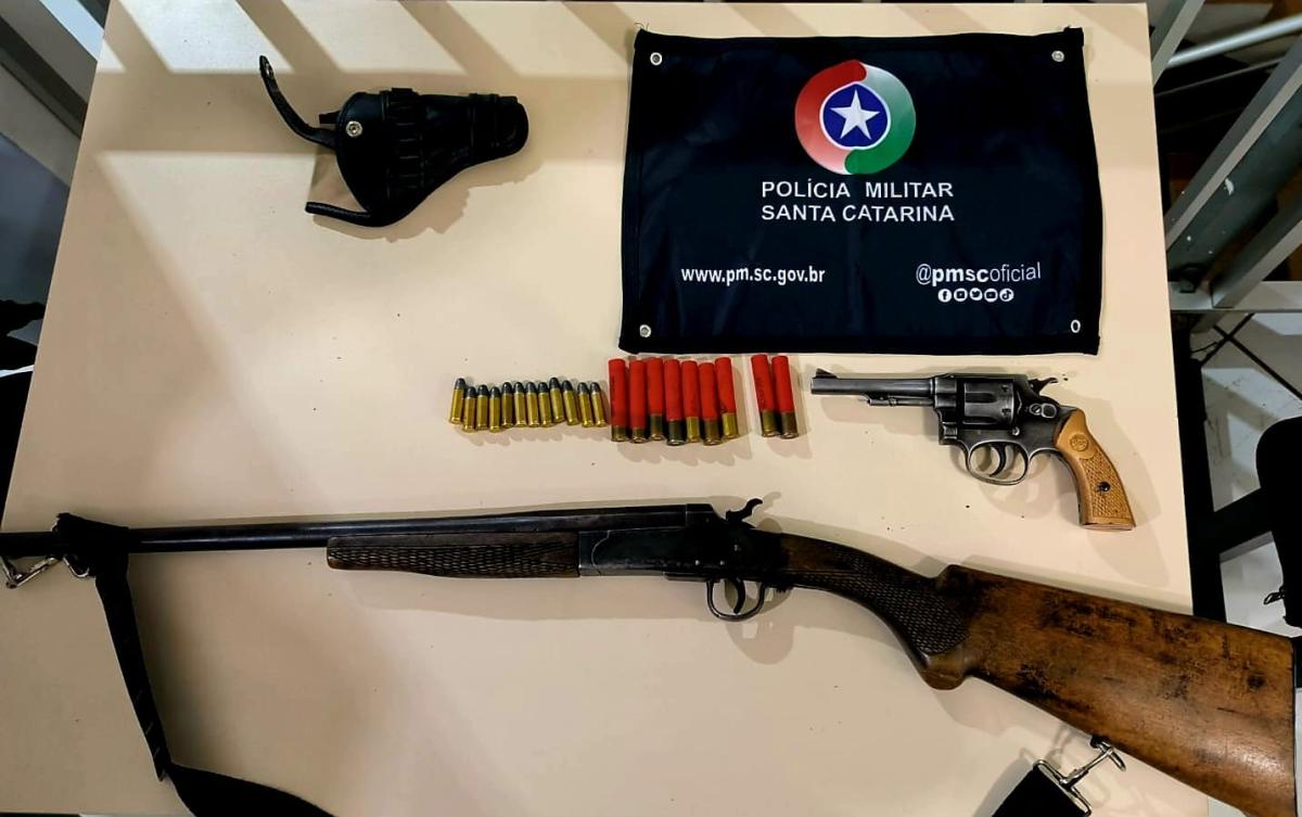 Homem é preso por porte ilegal de arma de fogo em Fraiburgo