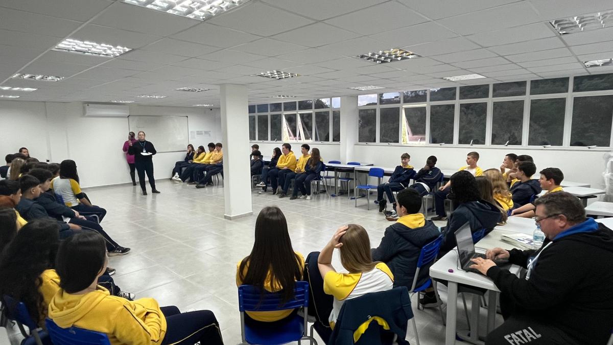 NAF realiza atividade educativa sobre cidadania fiscal em Luzerna