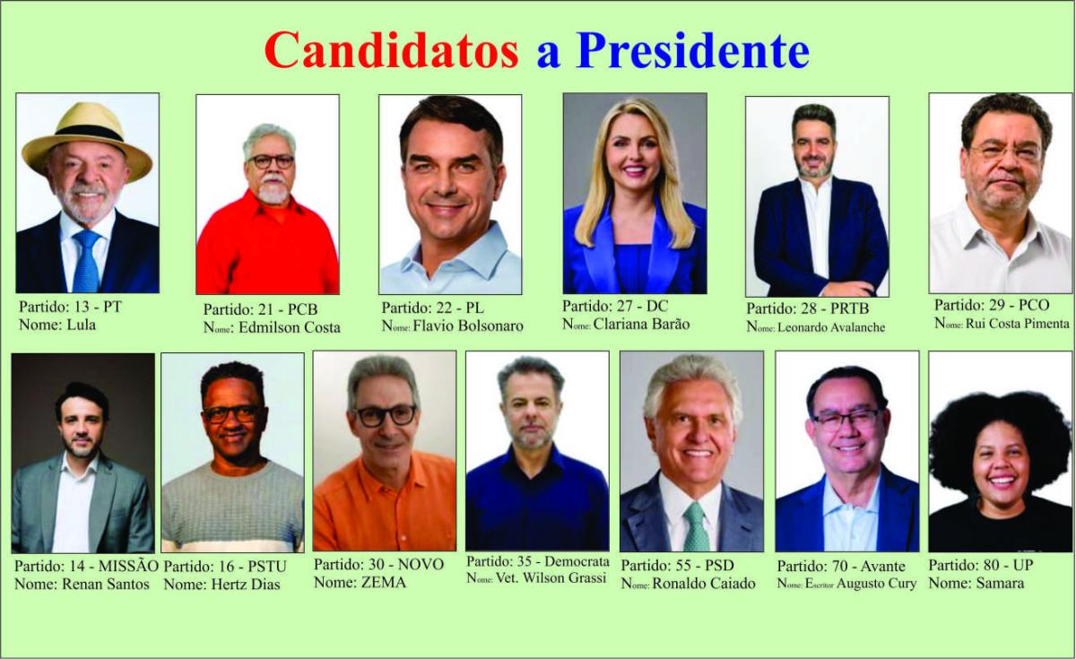 Candidatos a Presidência da República