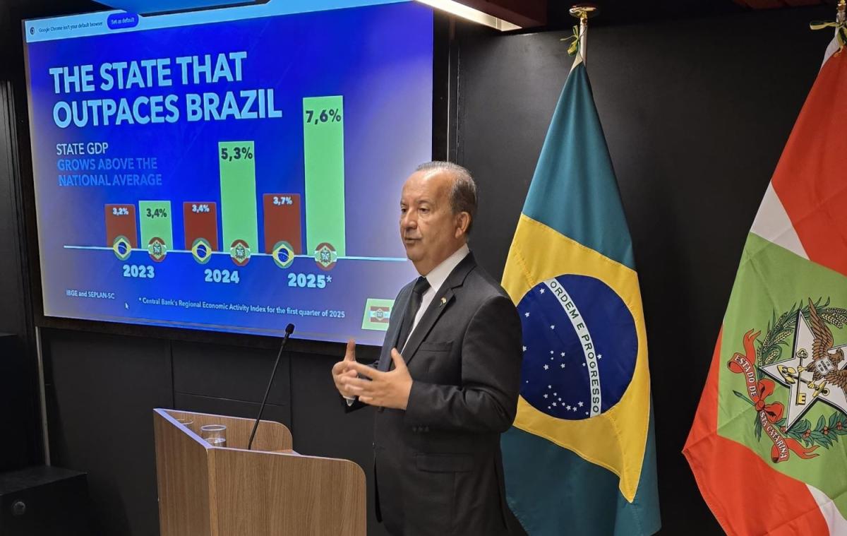 Em Tóquio, Jorginho Mello apresenta SC a investidores para abrir comércio de carne bovina ao Japão