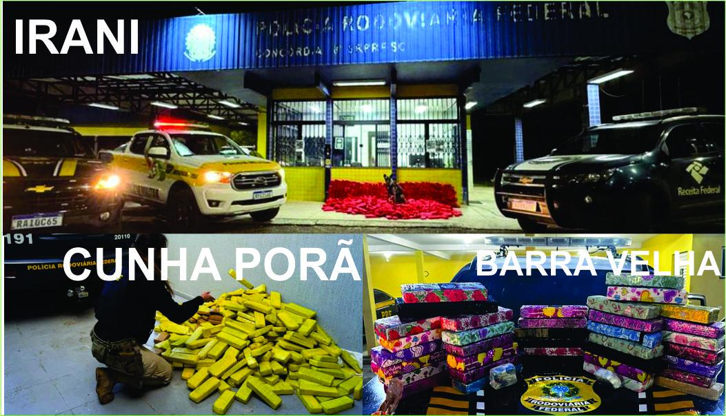 Cães de faro da PRF confirmaram a presença da droga, acondicionada em 11 rodas do veículo