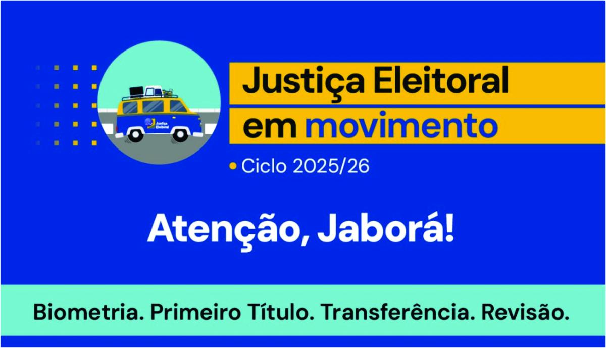 Justiça Eleitoral vai atender em Jaborá para atualização de Títulos de Eleitor