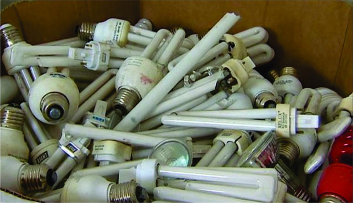 Ações sustentáveis com entrega voluntária para lâmpadas usadas