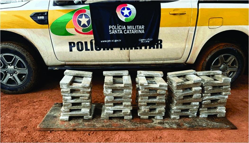 Cem quilos de maconha são apreendidos em Abelardo Luz