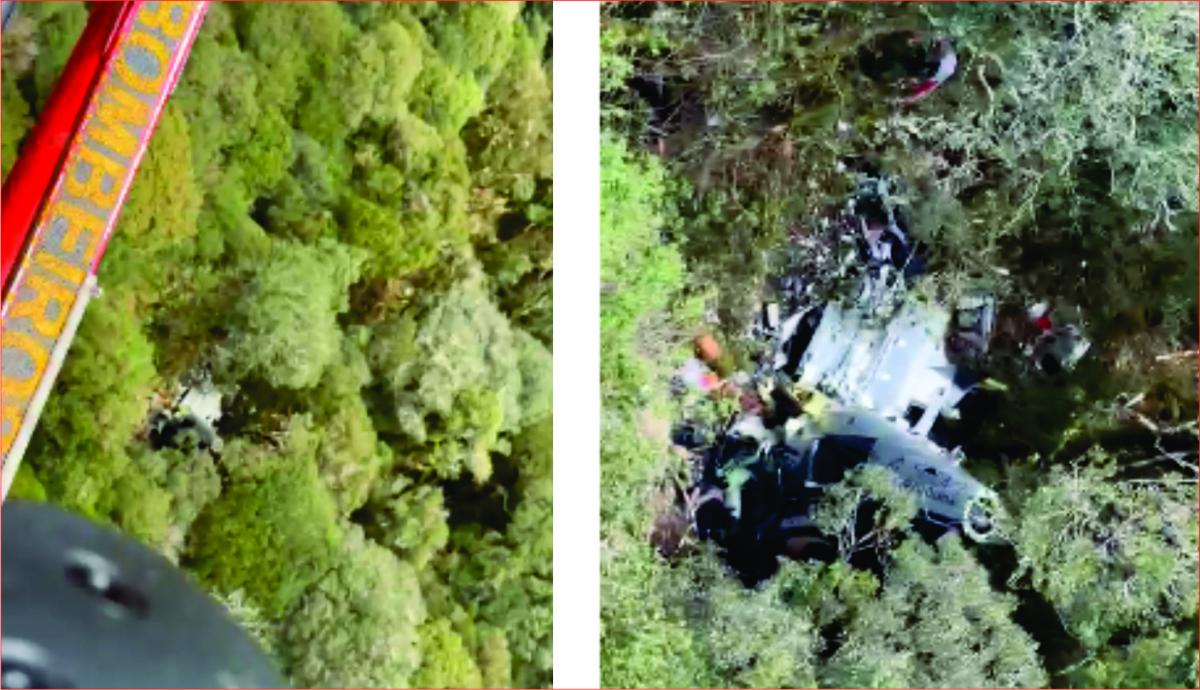 Forças de segurança localizam helicóptero desaparecido na Serra Catarinense