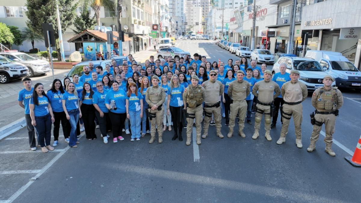 Projeto “Foca no Trânsito” encerra com blitz educativa em Joaçaba