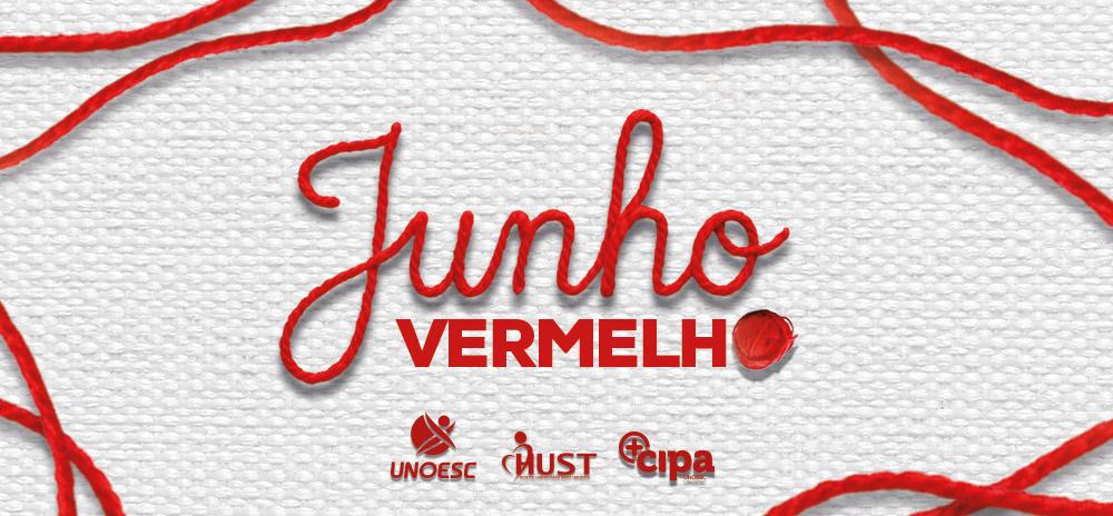 Junho Vermelho conecta doadores e receptores em campanha da Unoesc