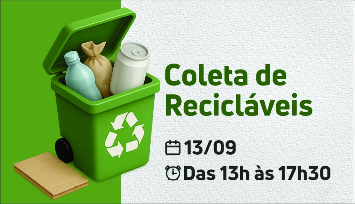 Joaçaba terá coleta de recicláveis em quatro pontos no próximo sábado (13)