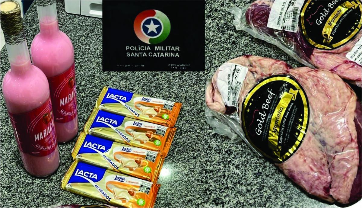 Furto de Picanha e mais na central da PM de Campos Novos