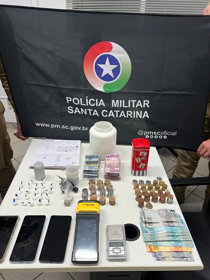 Comércio de entorpecentes no interior de Erval Velho