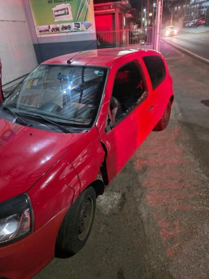 Bebeu, bateu e foi preso em Joaçaba