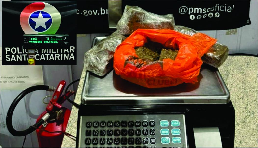 PM Cumpre Mandado de Apreensão e Tráfico de drogas, em Capinzal