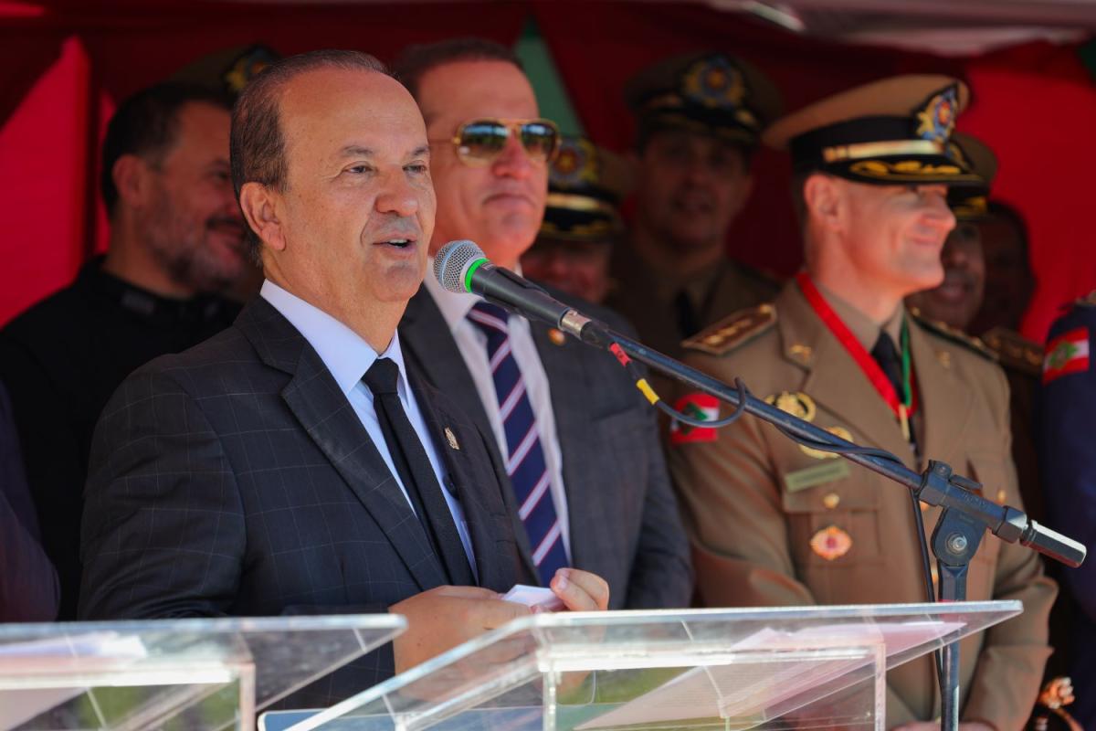 Solenidade de aniversário de 190 da PMSC com Jorginho Mello