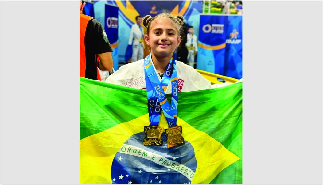 Catarinense Jade Mendonça conquista o bicampeonato europeu de jiu-jítsu na Itália