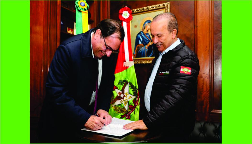 Jorginho Mello reassume o Governo de Santa Catarina após missão internacional