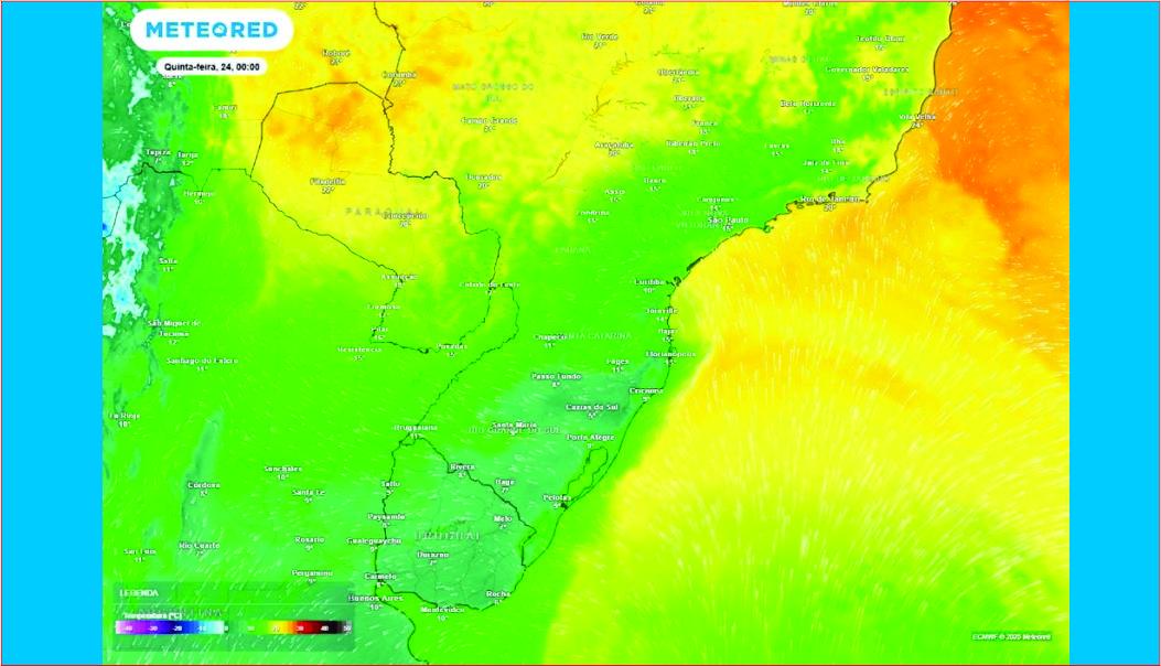 Como será o tempo, sol, frio e chuva na semana