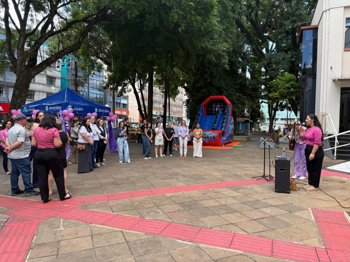 Joaçaba recebe Ônibus Lilás em ação do Mês da Mulher