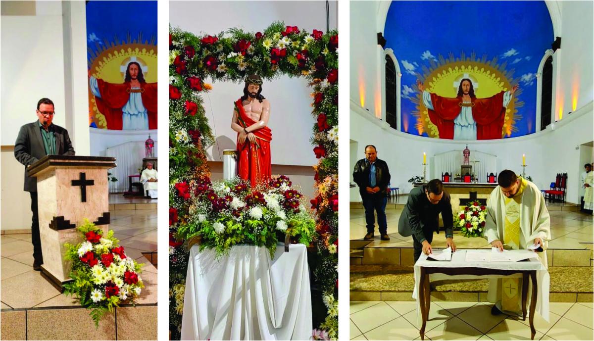 Prefeito sanciona lei que torna Senhor Bom Jesus padroeiro de Herval d’Oeste