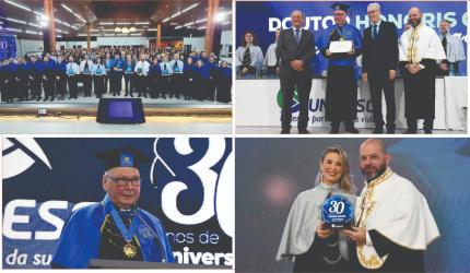 Unoesc celebra 30 anos como Universidade com homenagem a Aristides Cimadon