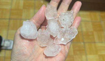 Chuva de Granizo assusta moradores em Concórdia