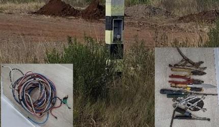 Homem é preso por furto de fios de energia