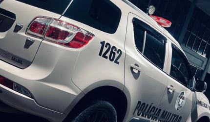 Pego dentro do domicílio com material do furto qualificado em Herval d’Oeste