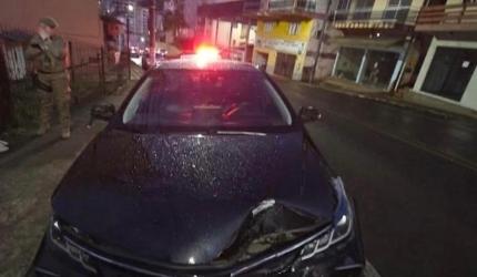 Preso após acidente, embriaguez, resistência e ameaças em Joaçaba