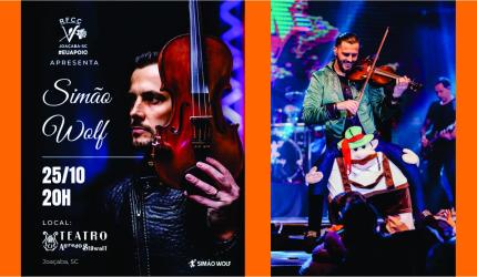 Simão Wolf fará show beneficente em Joaçaba
