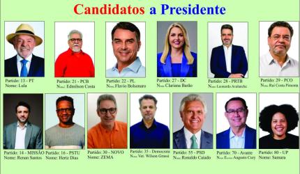 Candidatos a Presidência da República