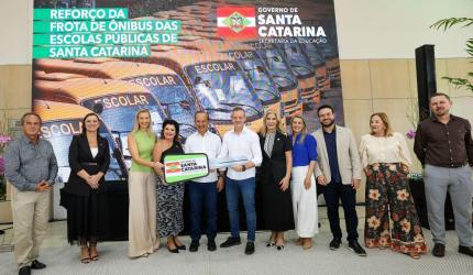 100 novos ônibus escolares para redes públicas de ensino de SC