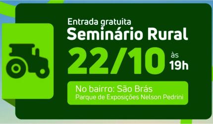 Joaçaba realiza Seminário Rural em parceria com o SENAR na próxima semana