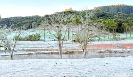Massa de ar frio chega a SC e temperaturas podem chegar a -4ºC