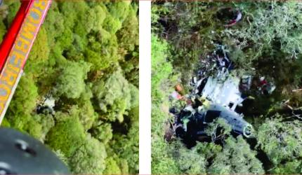 Forças de segurança localizam helicóptero desaparecido na Serra Catarinense