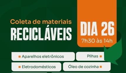 Arrecadação de materiais recicláveis no dia 26 de setembro, em Joaçaba