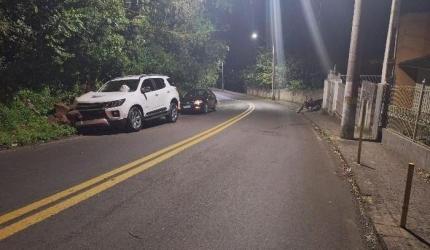 PM atende acidente de trânsito com vítima em Joaçaba