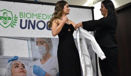 Curso de Biomedicina da Unoesc Joaçaba realiza a 2ª Cerimônia do Jaleco