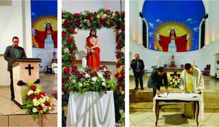 Prefeito sanciona lei que torna Senhor Bom Jesus padroeiro de Herval d’Oeste