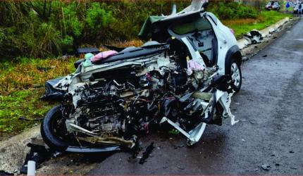 Mulher morre em grave acidente na BR-282 em Ponte Serrada