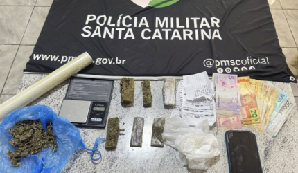 Prisão por tráfico de drogas e associação para o tráfico em Joaçaba