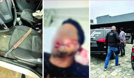 Briga após cachorro ser atropelado termina com briga de facão, golpe no rosto e dedo decepado em SC