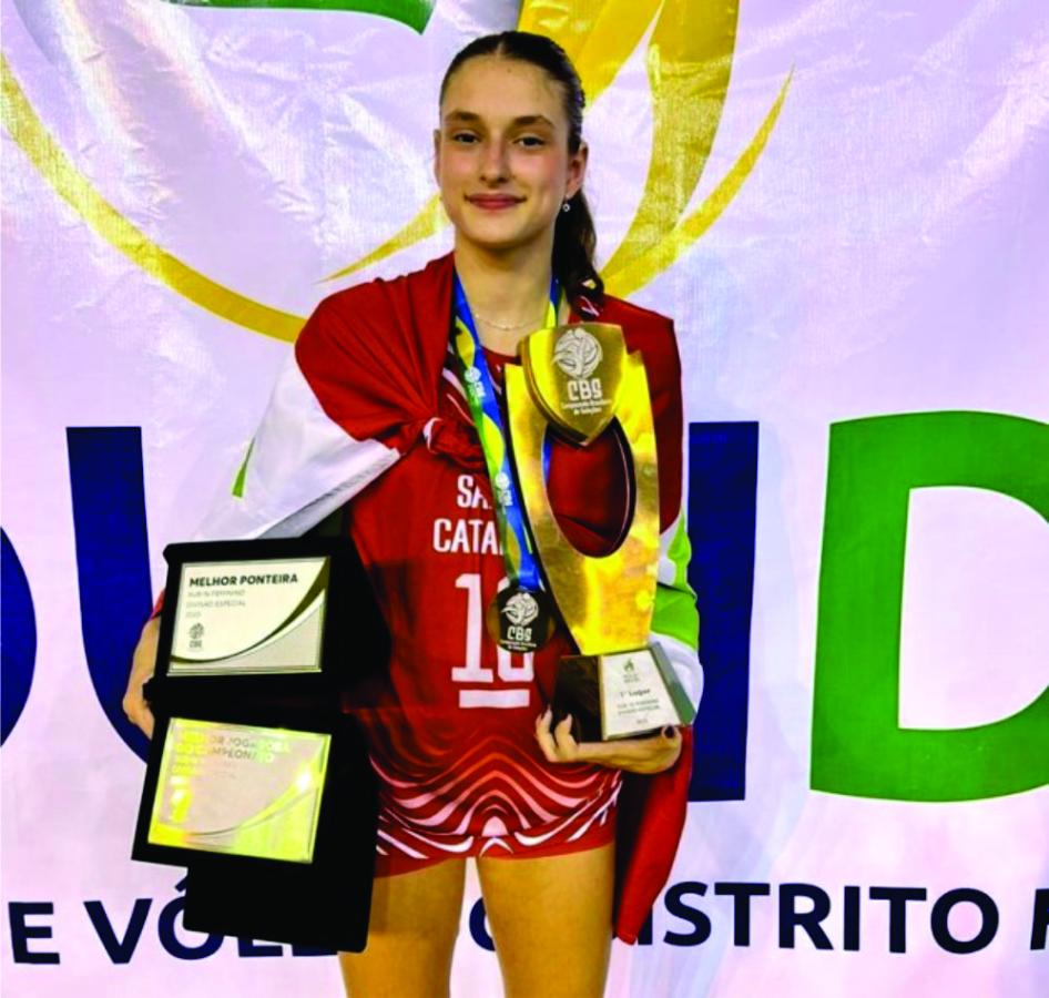 Victória Martini formada pela AJOV é campeã do Brasileiro de Seleções Sub-16
