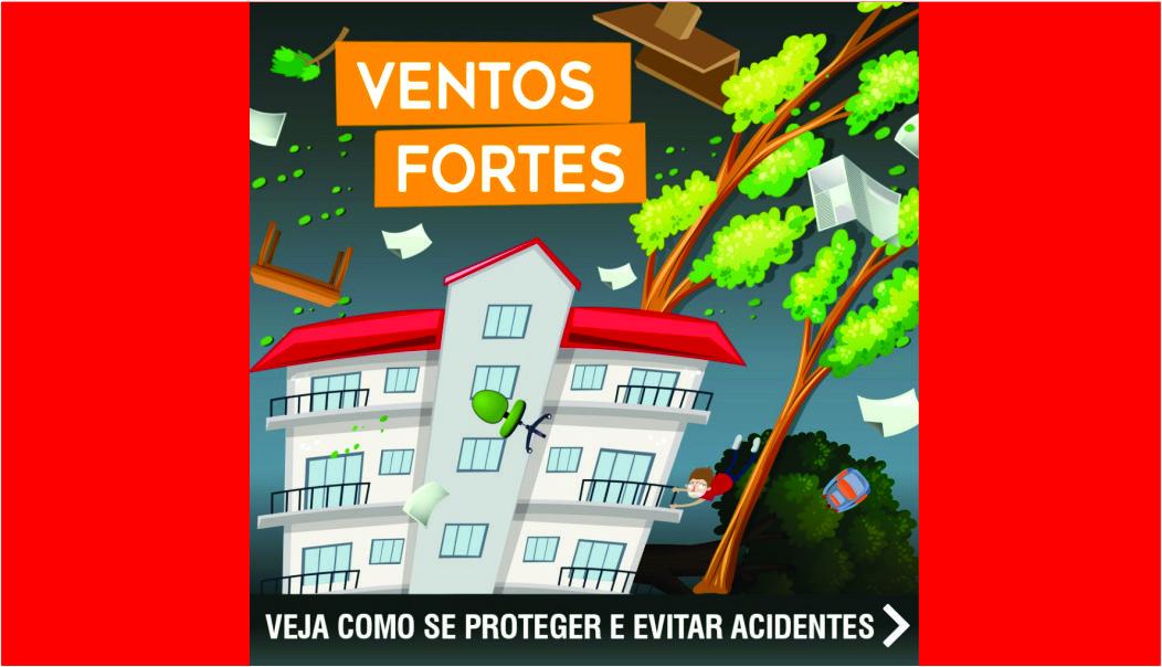 Temporais com vendaval na madrugada de terça-feira (27) e a manhã de quarta-feira (28)