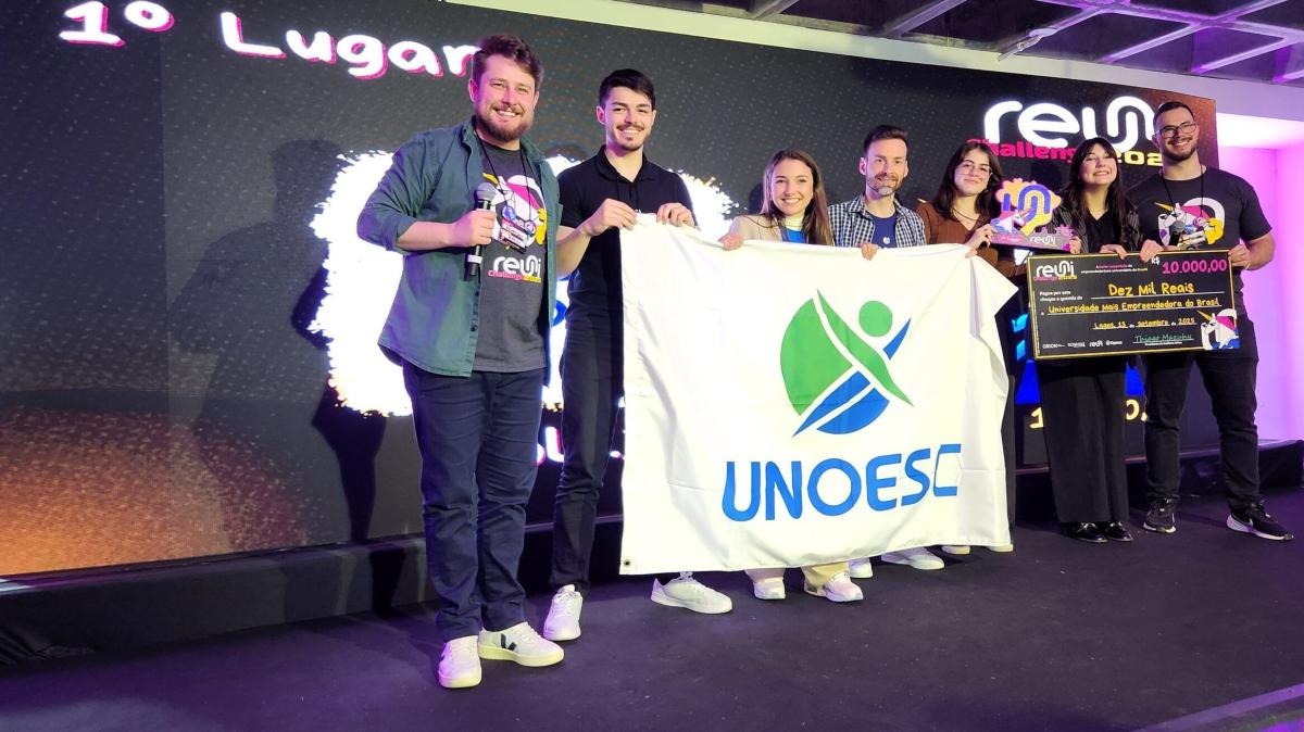 Equipe da Unoesc Xanxerê é campeã do REUNI Challenge 2025